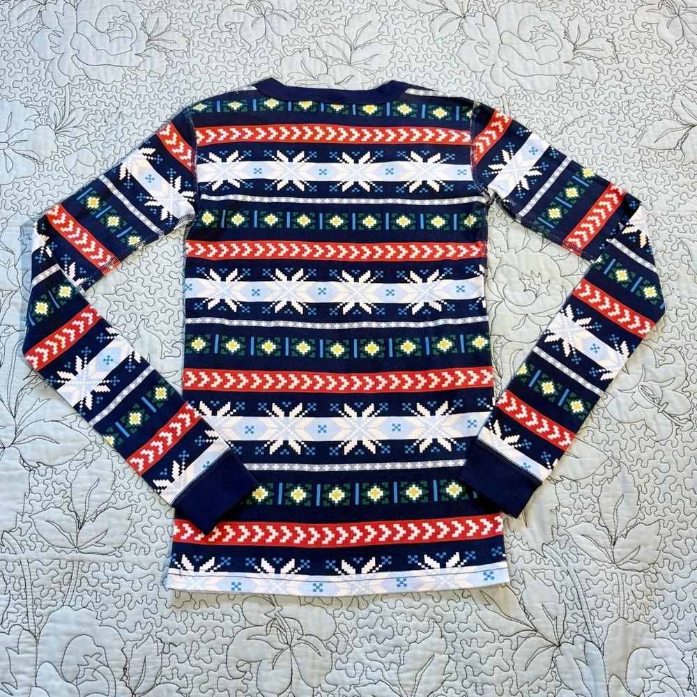 NWT HANNA ANDERSON Scandi Snowflake Fairisle Holiday Pajama Set Unisex Sz 14💛